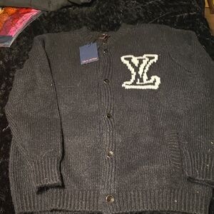 Black LV Cardigan